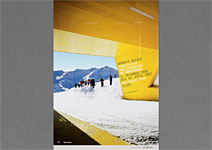 Das Gelbe Haus Flims - Gebaute Bilder, Plakat + Beschriftung