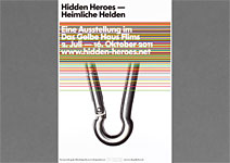 Das Gelbe Haus Flims - Hidden Heroes, Plakat-Gestaltung